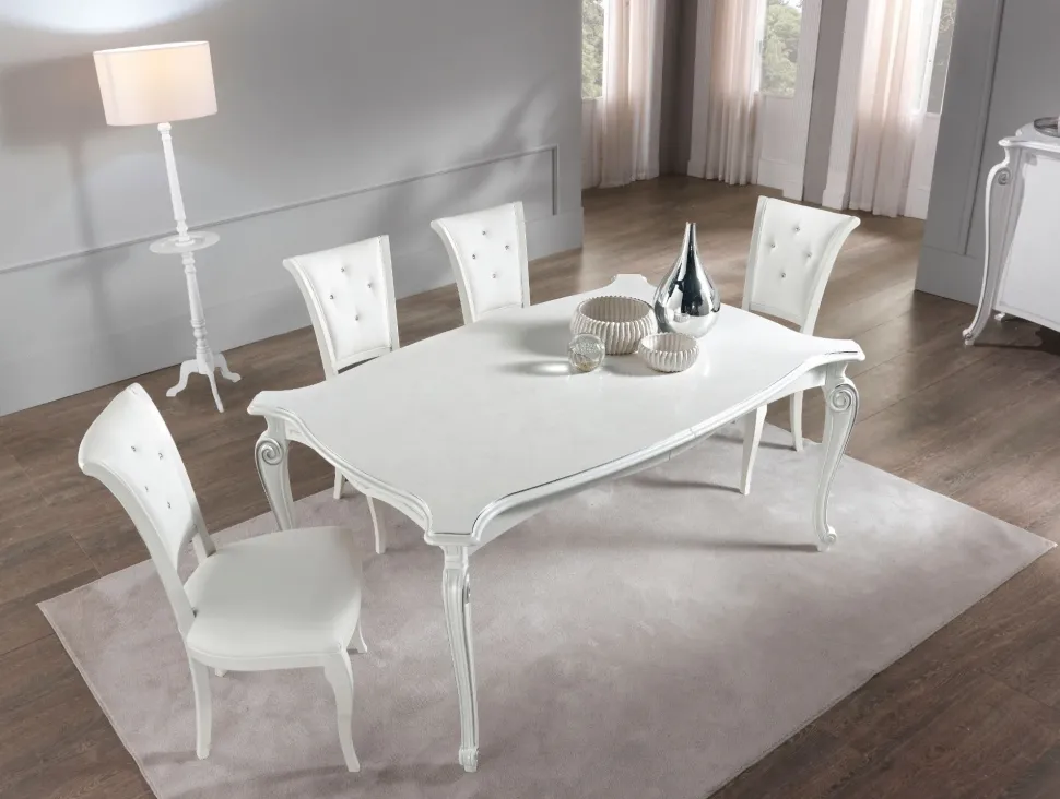 Tavolo in legno rettangolare Modello chanel Artigianale a prezzo ribassato