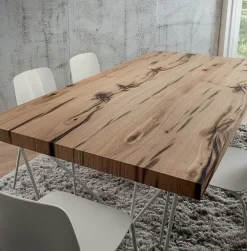 Tavolo in legno rettangolare Denis * La primavera in offerta outlet