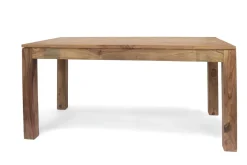 Tavolo in legno rettangolare Tavolo  nature allungabile con prolunghe a scomparsa   Outlet etnico a prezzo scontato