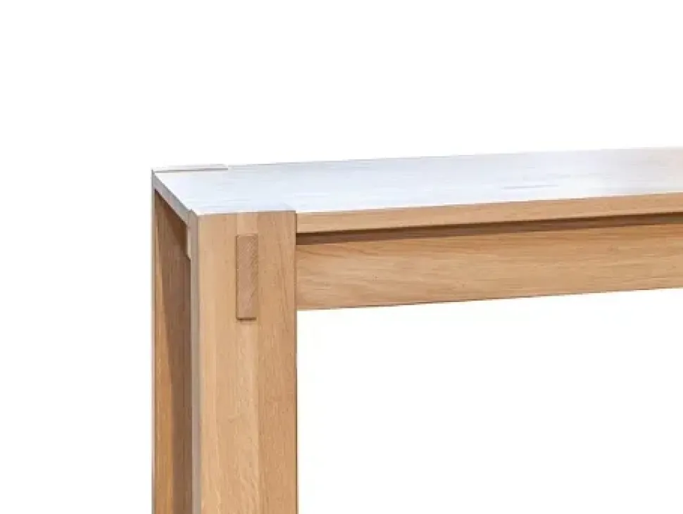 Tavolo in legno rettangolare Massiccio Artigianale in offerta outlet