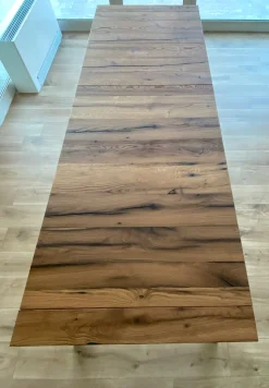 Tavolo in legno rettangolare 45 gradi Artigianale a prezzo ribassato