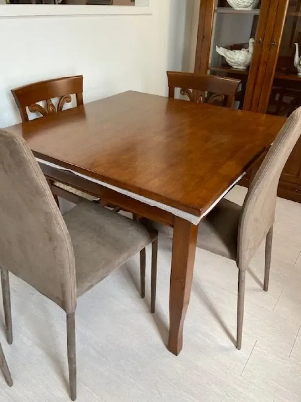 Tavolo in legno rettangolare Memorie Fgf mobili in offerta outlet