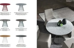 Tavolo in legno rotondo Brigitte Tomasella in offerta outlet