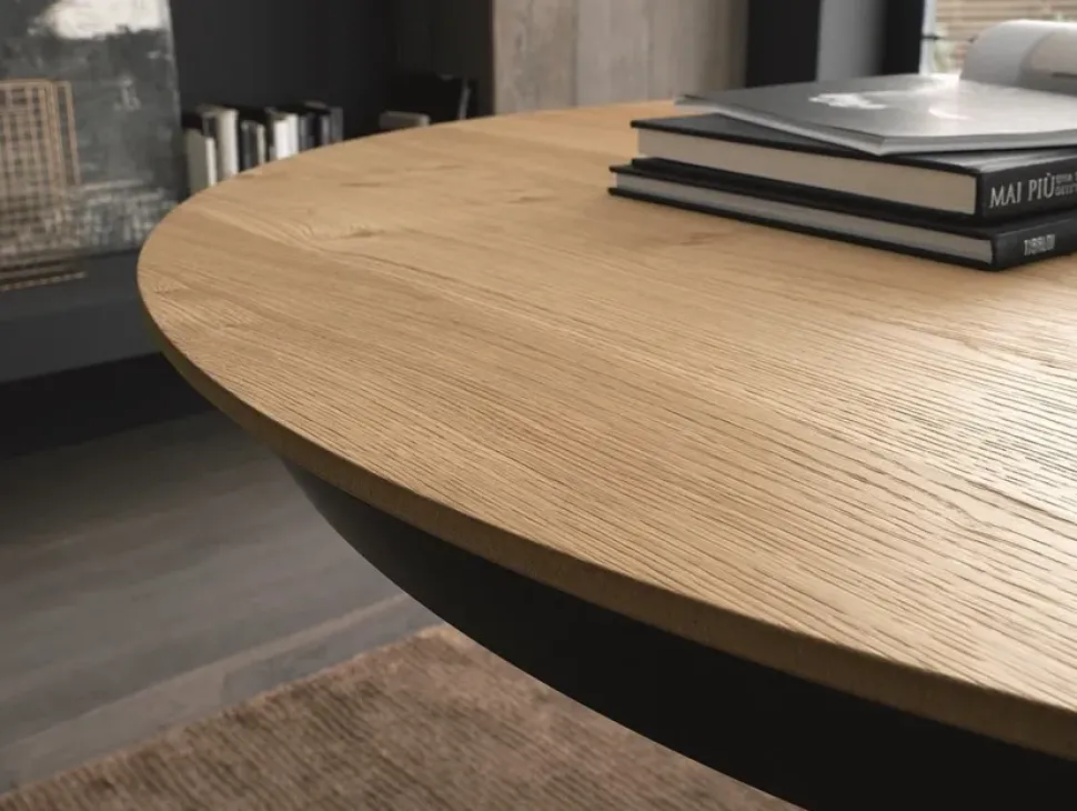 Tavolo in legno rotondo Fahrenheit round Altacom a prezzo scontato