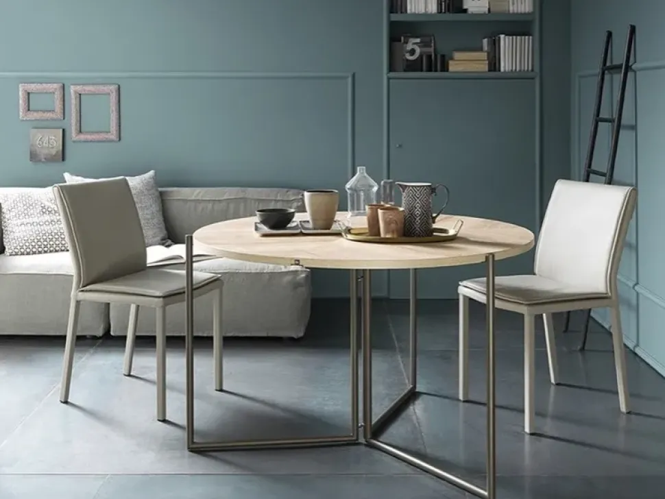 Tavolo in legno rotondo Icaro Altacom in offerta outlet