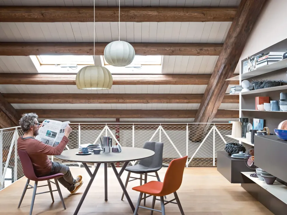 Tavolo in legno rotondo Sunny design Novamobili a prezzo scontato