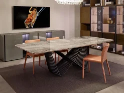 Tavolo in marmo rettangolare Board outlet Diotti.com a prezzo ribassato