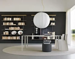 Tavolo in metallo rettangolare Less less Molteni & c in Offerta Outlet