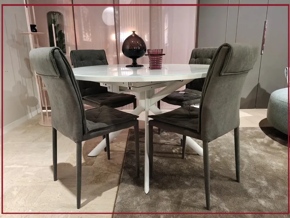 Tavolo in offerta outlet modello Giove cb-4739 d120 di Connubia