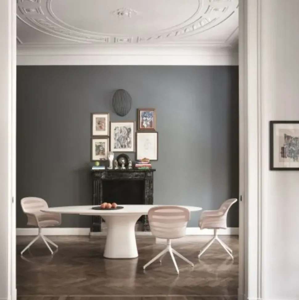 Tavolo in pietra ellittico Podium Bontempi a prezzo ribassato