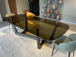 Tavolo in vetro Bonaldo, design Art. Offerta Outlet.