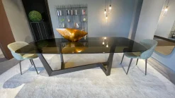 Tavolo in vetro Bonaldo, design Art. Offerta Outlet.