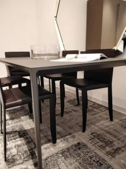 Tavolo in vetro rettangolare Long island Rimadesio a prezzo scontato