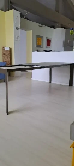 Tavolo in vetro rettangolare Genio Bontempi in offerta outlet