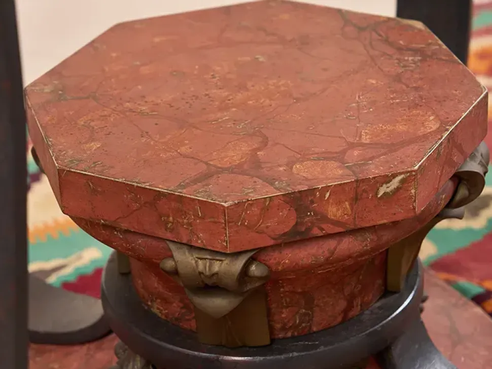 Tavolo in vetro rotondo Irene Artigianale in offerta outlet