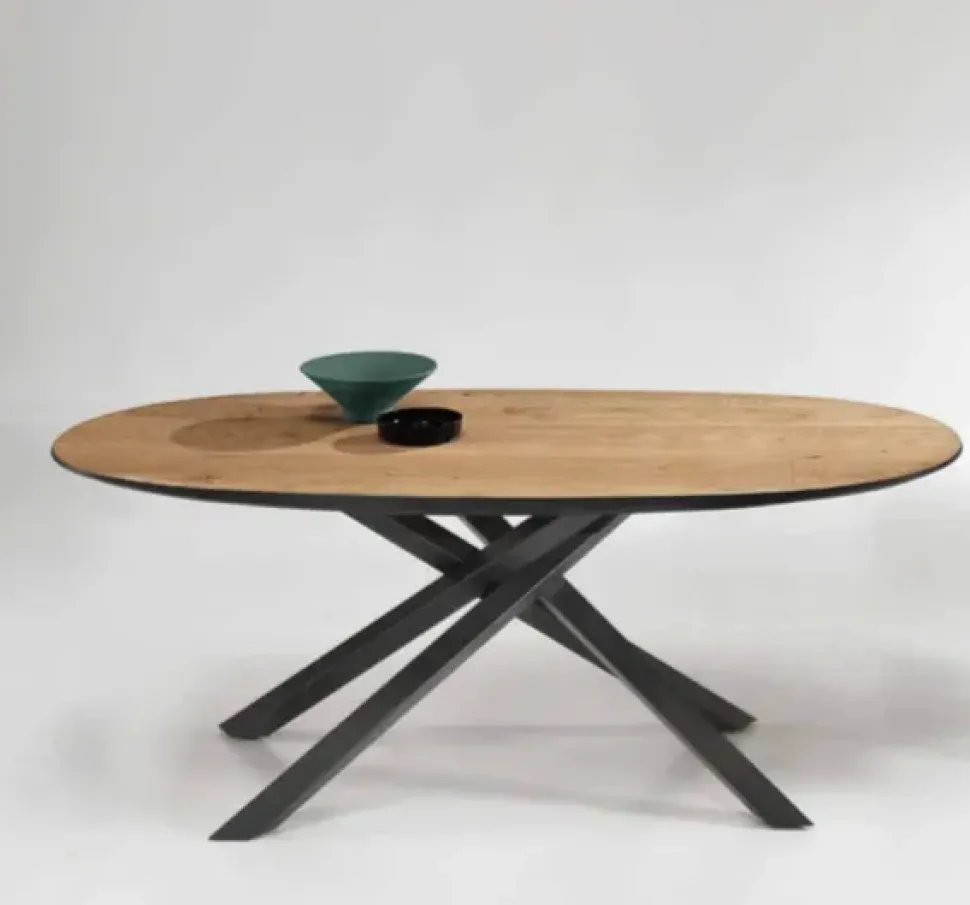 Tavolo Lux ovale cic Md work in OFFERTA OUTLET -51%