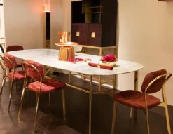 Tavolo Md work Table luxury calacatta ottone PREZZI OUTLET