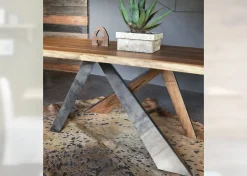 Tavolo Metal in legno rovere massello di Alta corte scontato del 30%