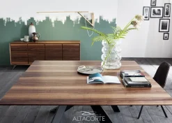 Tavolo Metal in legno rovere massello di Alta corte scontato del 30%