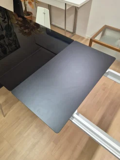 Tavolo Miss Ciacci in vetro Rettangolare allungabile scontato 30%