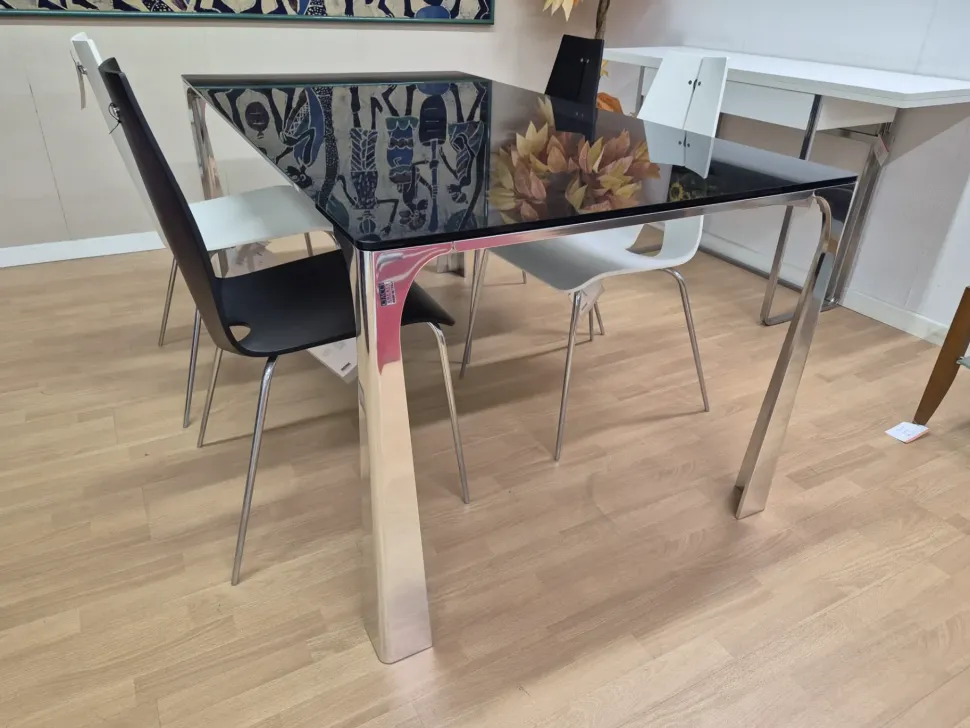 Tavolo Miss Ciacci in vetro Rettangolare allungabile scontato 30%