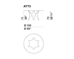 Tavolo Molteni & c Arc PREZZI OUTLET -25%