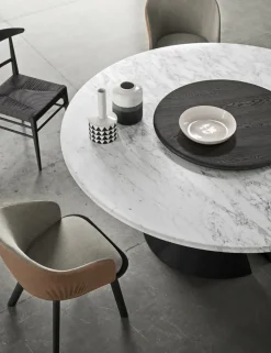 Tavolo Ninbo in ceram. rotondo. Prezzo scontato da Presotto!
