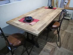 Tavolo Outlet etnico Tavolo singer ghisa e lagno massello in offerta  PREZZI OUTLET