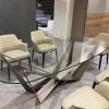 Tavolo ovale a quattro gambe Skorpio Cattelan italia scontato