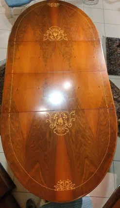 Tavolo Ovale allungabile di Artigianale scontato del 50%