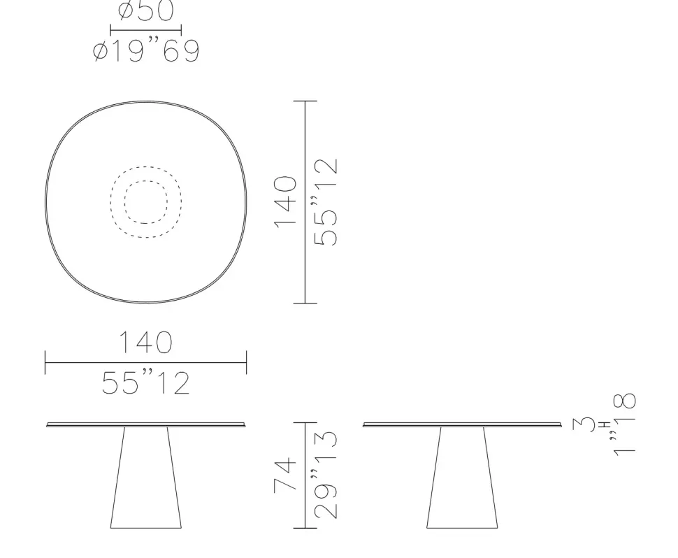 Tavolo Owen di Meridiani scontato del 40%