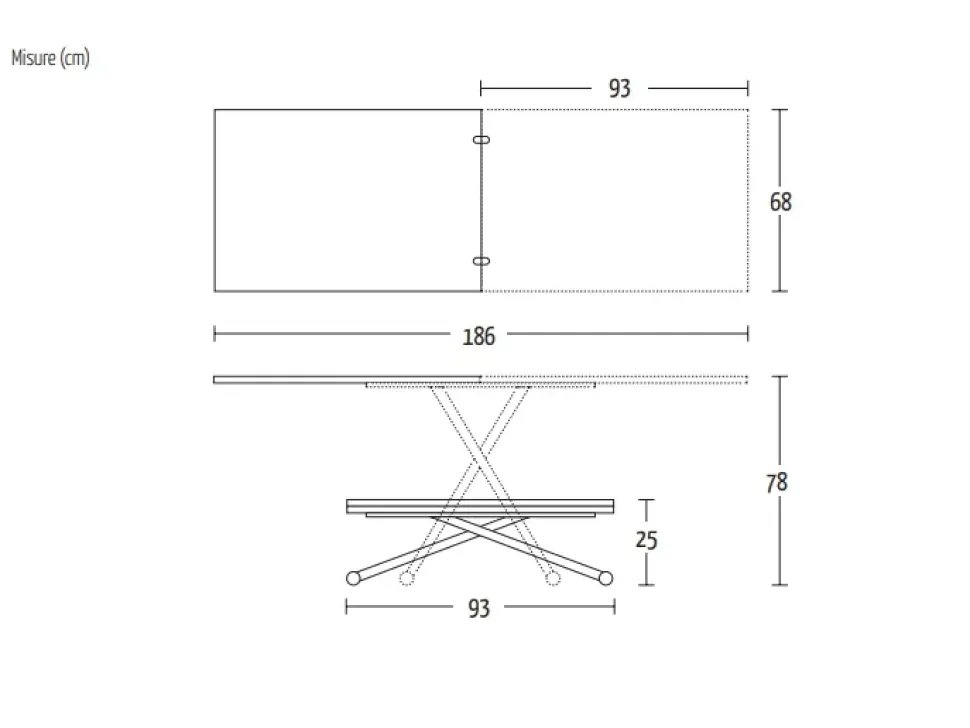 Tavolo pieghevole Gingiglio Altacom a prezzo ribassato