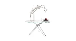 Tavolo 3pod Lema in vetro Fisso