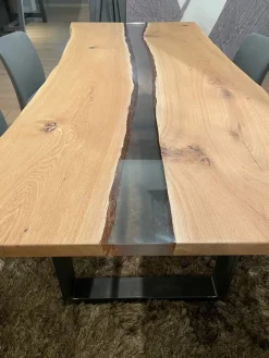 Tavolo Resina le trasparenze  Conarte in legno Fisso scontato 53%