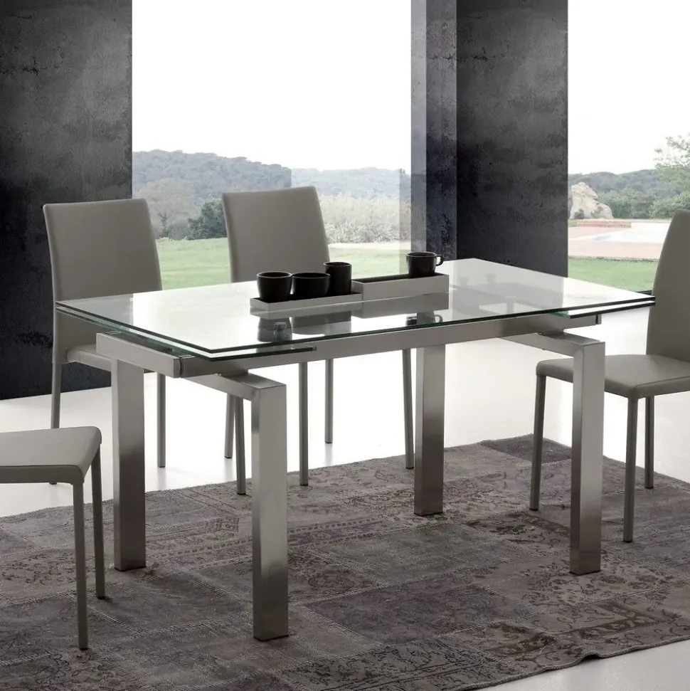 Tavolo rettangolare a quattro gambe Manhattan 672 * La seggiola scontato