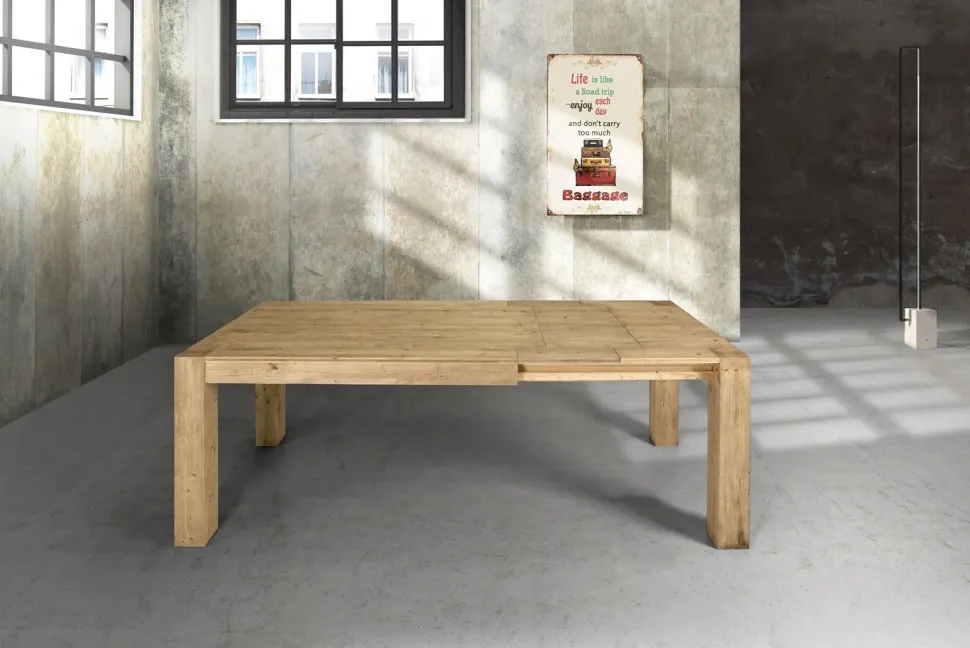 Tavolo rettangolare a quattro gambe Nodato Artigianale scontato