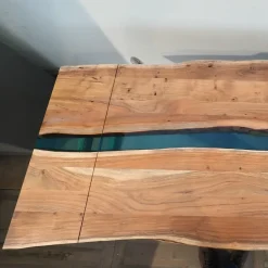 Tavolo rettangolare allungabile Tavolo teak e resina l allungabile Nuovi mondi collection