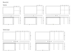 Tavolo rettangolare allungabile Teorema Altacom a prezzo ribassato