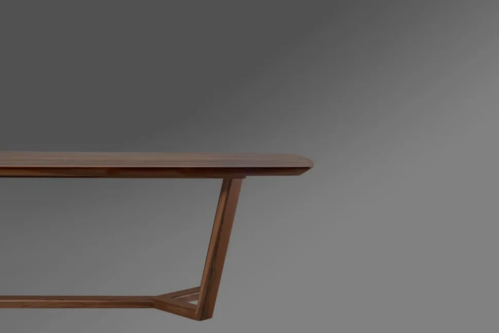 Tavolo rettangolare Dark Pizzolato scontato del 38%