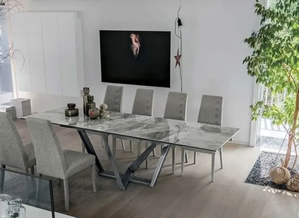 Tavolo rettangolare in ceramica Priamo * di Target point in Offerta Outlet