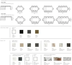 Tavolo rettangolare in ceramica Efesto 130 * di Target point in Offerta Outlet