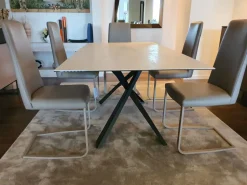 Tavolo rettangolare in ceramica Diago di Ozzio in Offerta Outlet