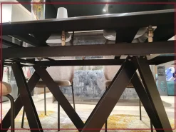 Tavolo rettangolare in ceramica Cartesio cs4111-r 200 di Calligaris in Offerta Outlet