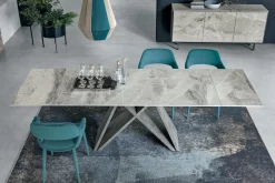 Tavolo rettangolare in laminato Delta di Collezione esclusiva in Offerta Outlet