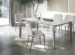 Tavolo rettangolare in laminato Cruz di Bontempi in Offerta Outlet