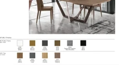 Tavolo rettangolare in legno Priamo di Morso in Offerta Outlet