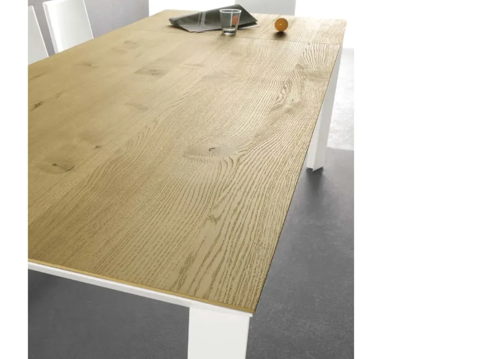 Tavolo rettangolare in legno Diamante Point house in Offerta Outlet