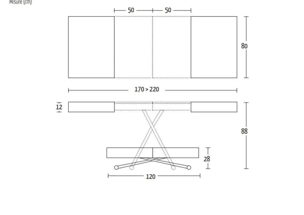 Tavolo rettangolare in legno Ulisse Altacom in Offerta Outlet