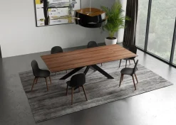 Tavolo rettangolare in legno 8054 di Giessegi in Offerta Outlet