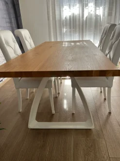 Tavolo rettangolare in legno Bridge di Stones in Offerta Outlet